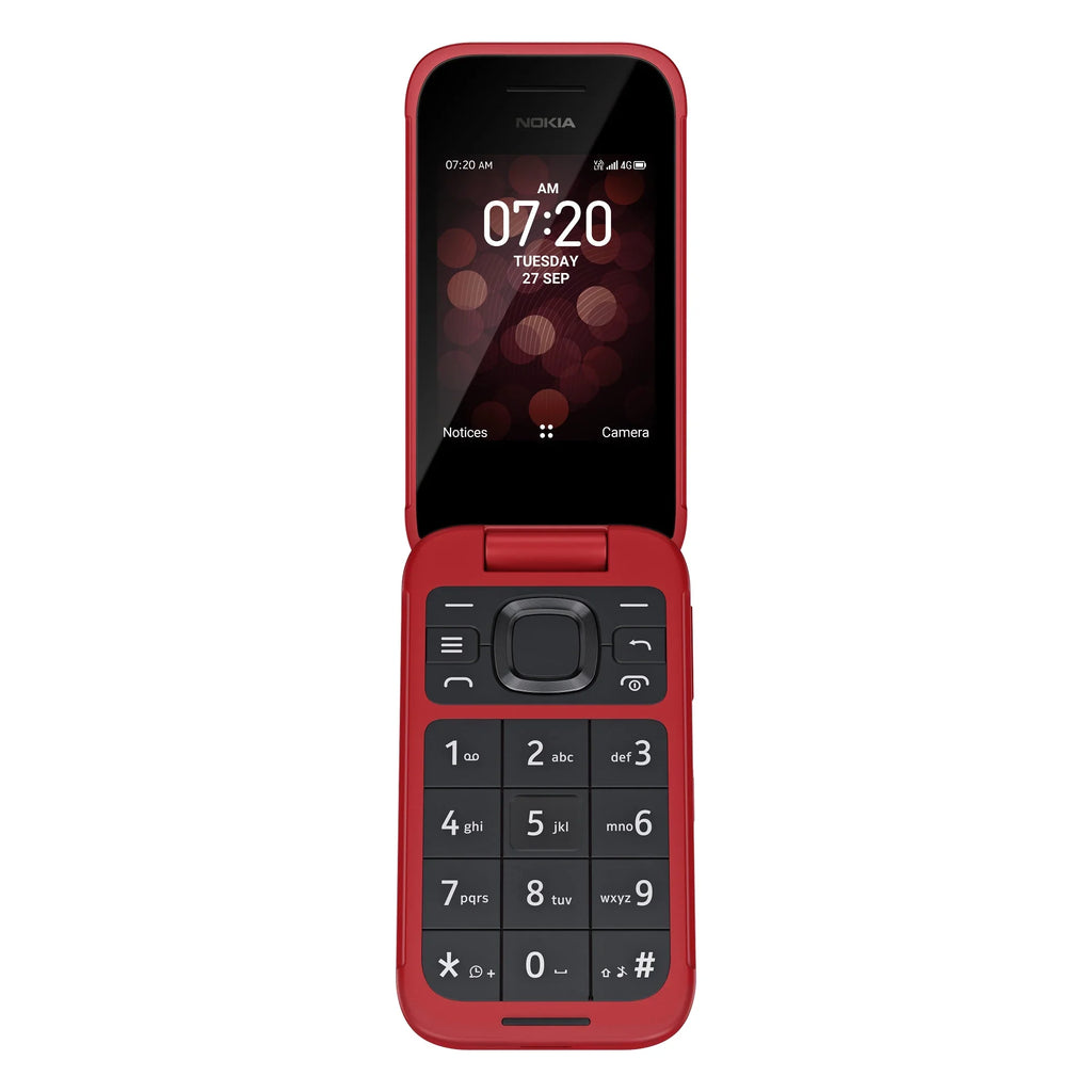 Restored Nokia 2780 Flip TA-1420 GSM / Verizon Unlocked Flip Phone - Red