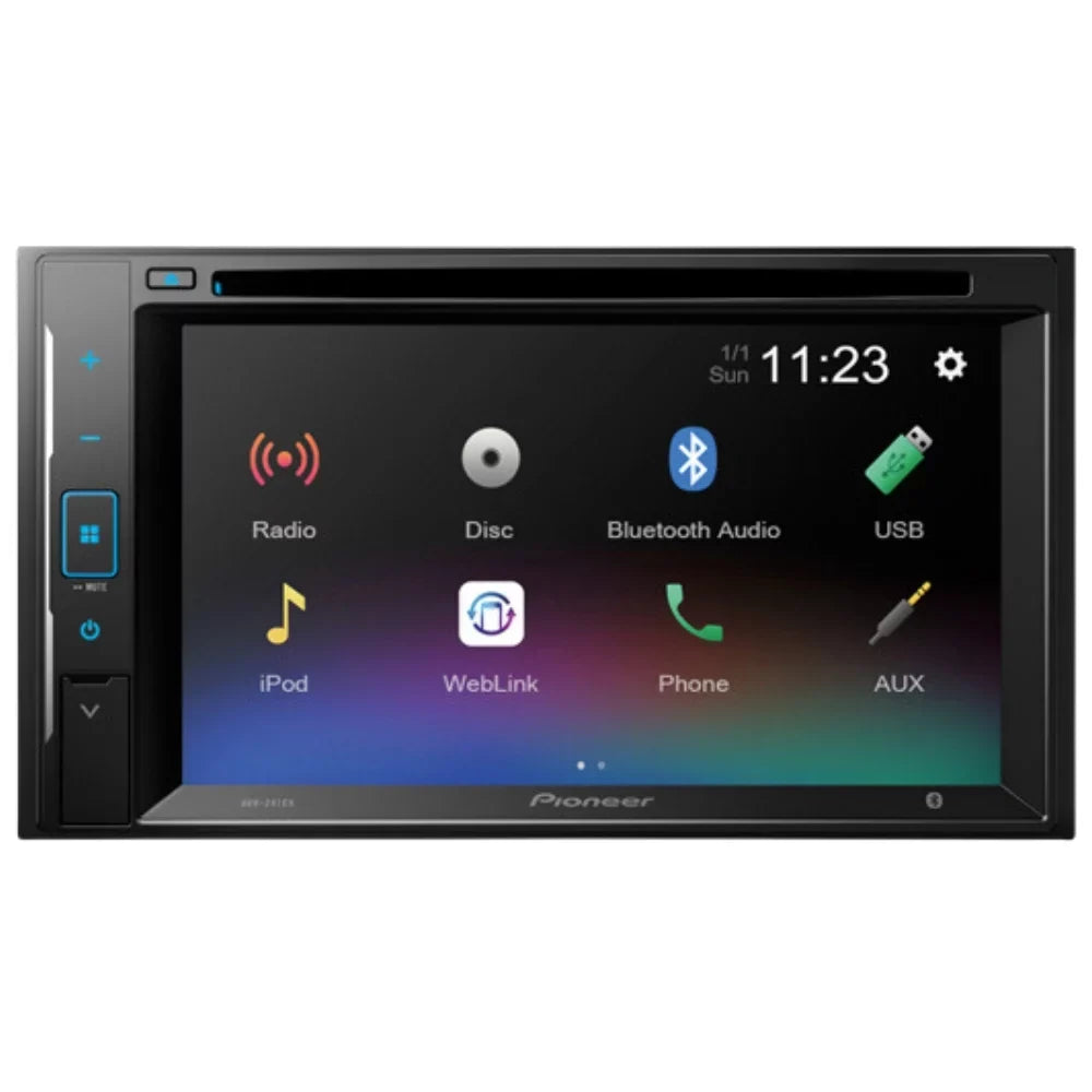 KIT2587 Bundle with Pioneer Multimedia DVD Car Stereo and Installation Kit - for 2009-2013 Frontier / Bluetooth Touchscreen, Backup Camera, Double Din Mounting Dash Kit