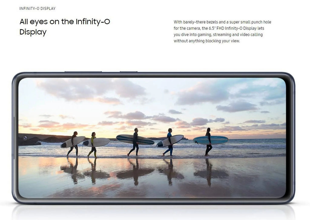 Samsung Galaxy S20 FE 5G - 5G smartphone - RAM 6 GB / Internal Memory 128 GB - microSD slot - OLED display - 6.5" - 2400 x 1080 pixels (120 Hz) - 3x rear cameras 12 MP, 12 MP, 8 MP - front camera 32 MP - cloud navy