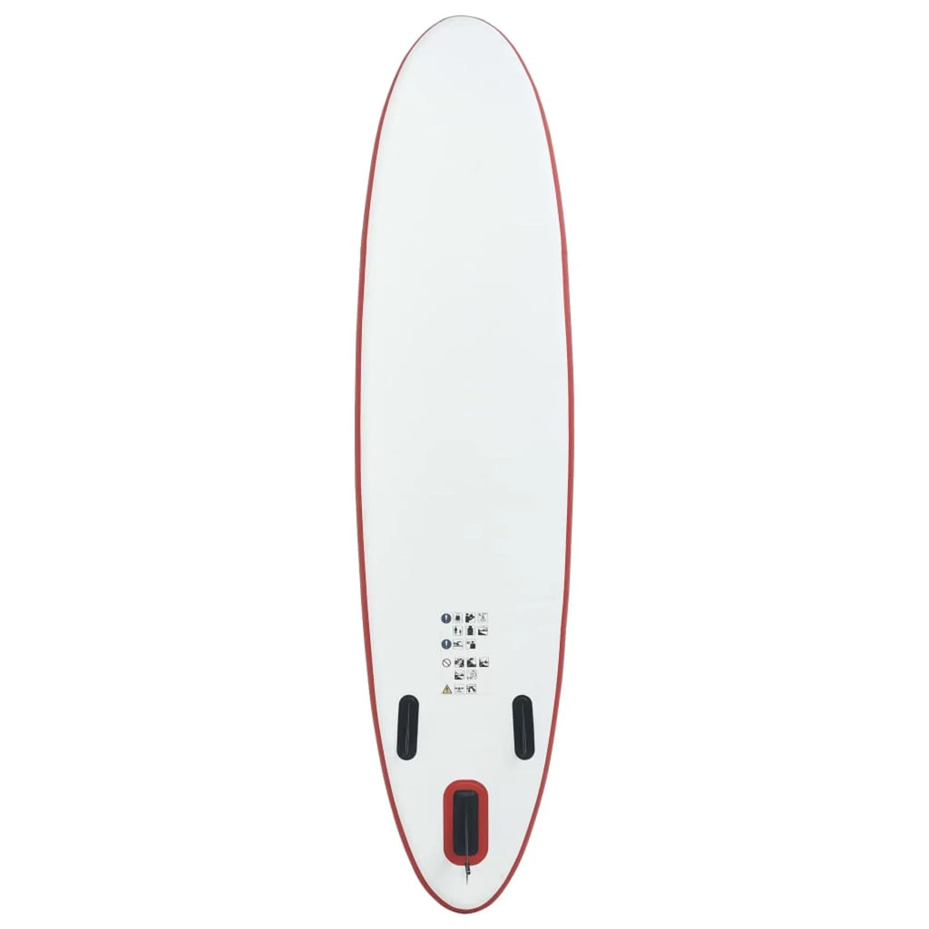 Paddle Board Set Surfboard Inflatable Red and White