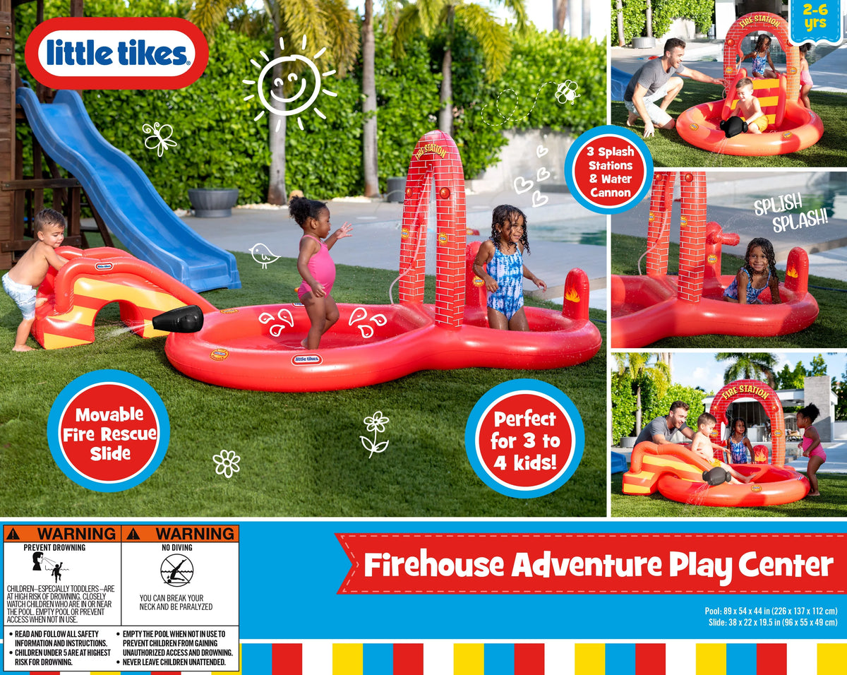 Little Tikes Fire House Adventure Inflatable Play Center