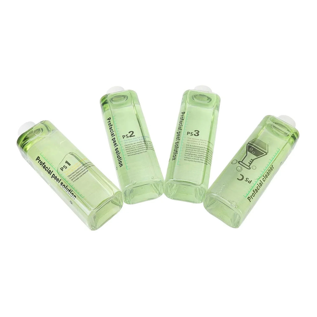 4pcs Hydra Peeling Facial Serum for Dermabrasion Machine Deep Cleansing Hydro Dermabrasion Solution Daily Skin Care Brightening and Hydrating Facial Serum