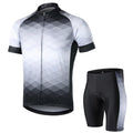 Lixada Men Cycling Jersey Breathable Short Sleeve Bike Shirt and Padded Shorts MTB Bicycle Clothing Suit