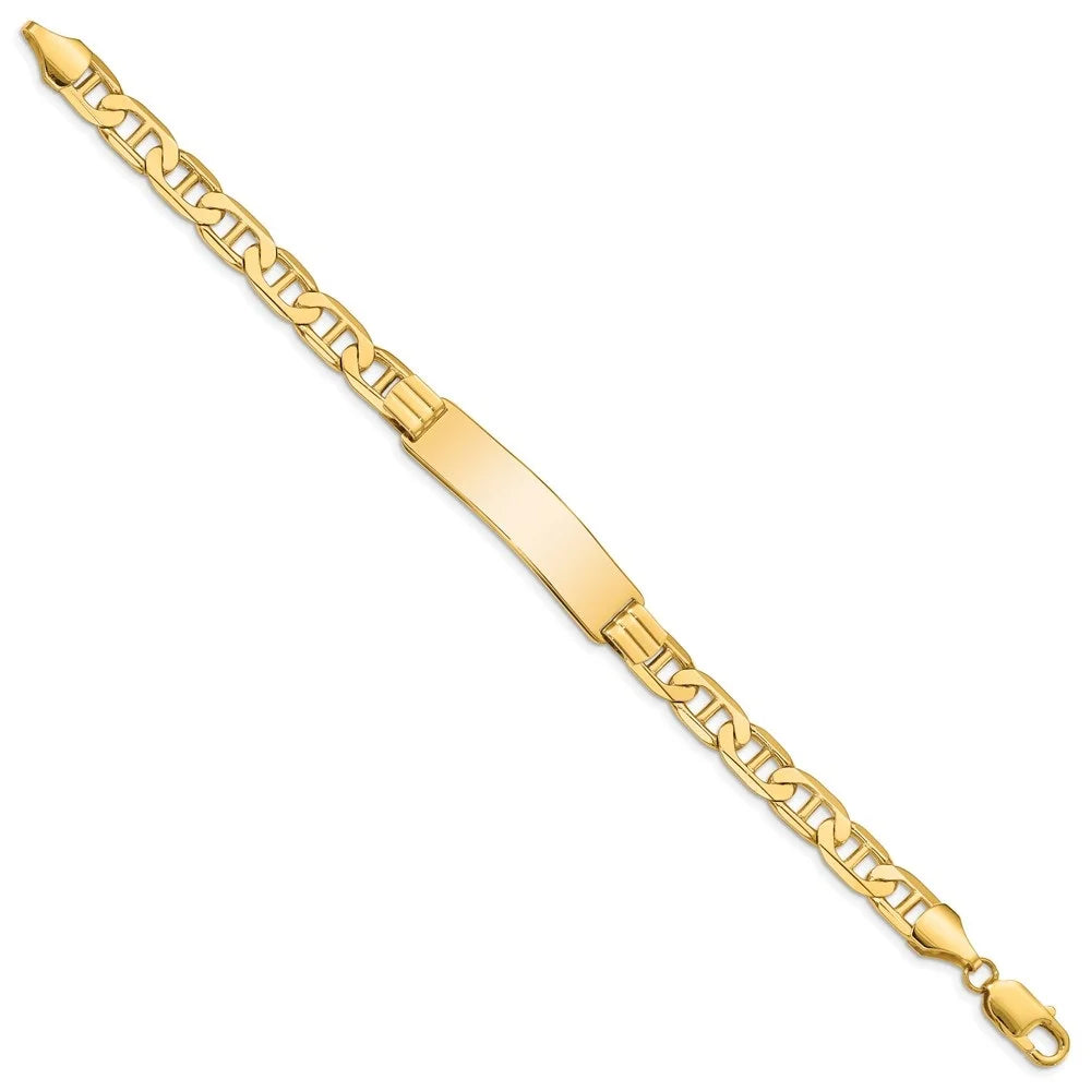 Auriga Fine Jewelry 14K Yellow Gold Anchor Link Id 8 inch for Women