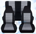 Wrap Compatible with 2003-2006 Jeep wrangler LJ 2door Seat Wrap and Silver - Full Set Front&Rear