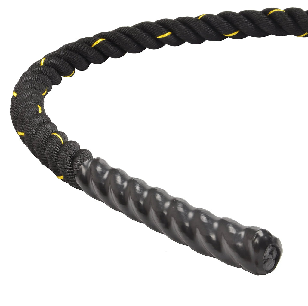 BalanceFrom Battle Rope 1.5 Inch Diameter Poly Dacron 30 FT Length, Heavy Ropes for Home Gym and Workout