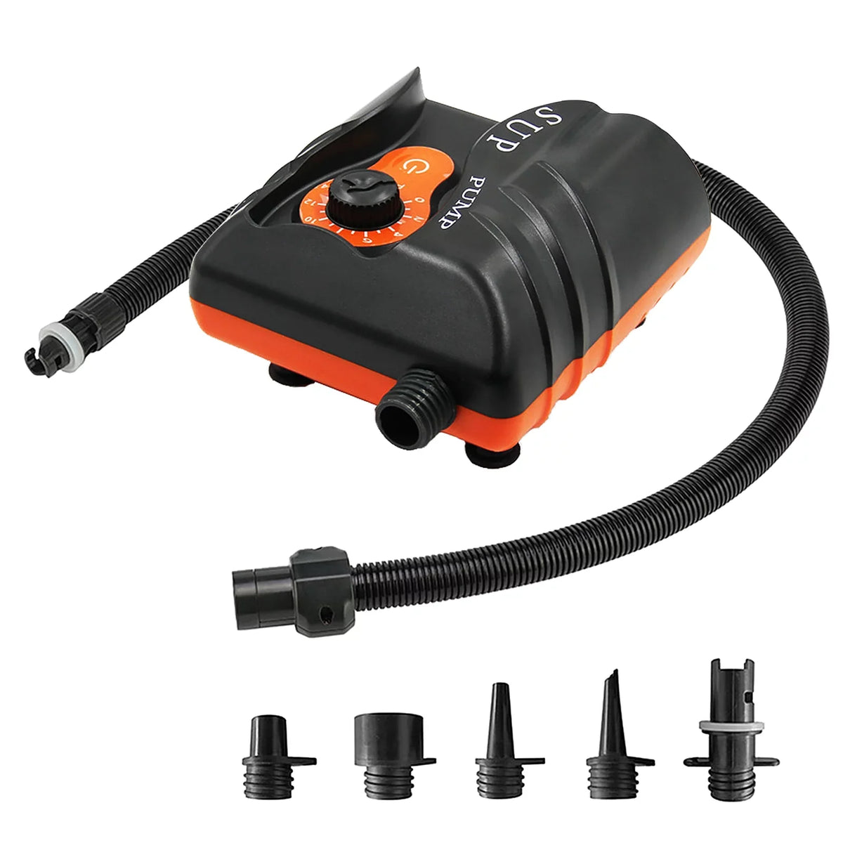 Reliable 16 PSI Electric Air Pump with 6 Nozzles for Inflatables and Ship at ammoon