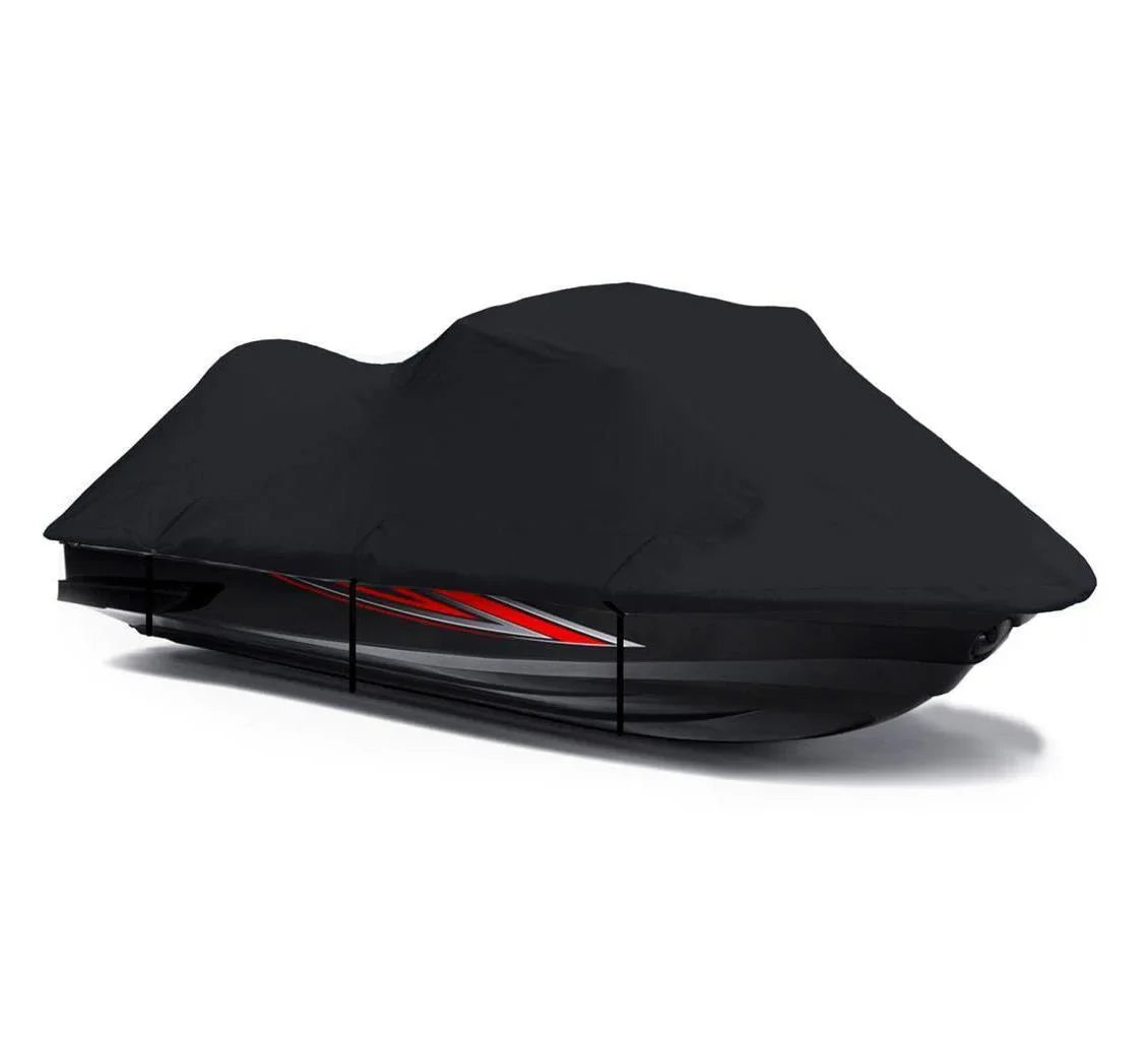 BLACK 600 DENIER JetSki Protection Compatible for Kawasaki STX-12F 2003 2004 2005 2006 2007 2008 Jet Ski Wrap