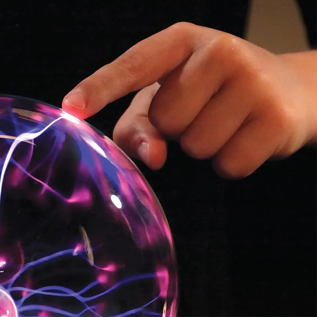 Shield #Mindblown 6" Plasma Globe Lamp with Interactive Electric Touch and Sound Sensitive Lightning and Tesla Coil, Includes AC Adapter, Glass STEM Lava Lamp-Style Light for Desk, Kids Room