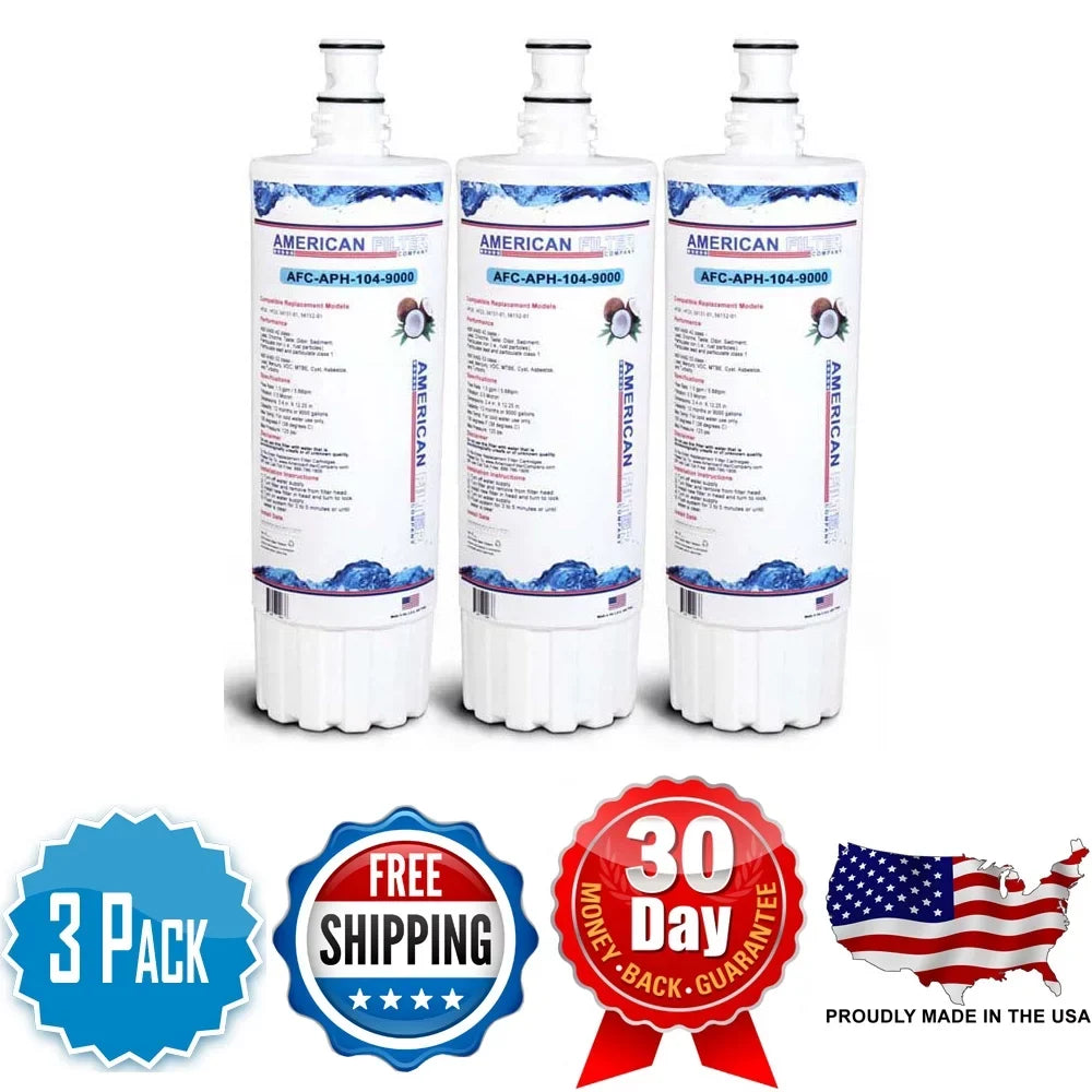 AFC Brand , Water Filters , Model # AFC-APH-300-12000K , Compatible with CUNO® HF35 - 3 Pack - Made in U.S.A.