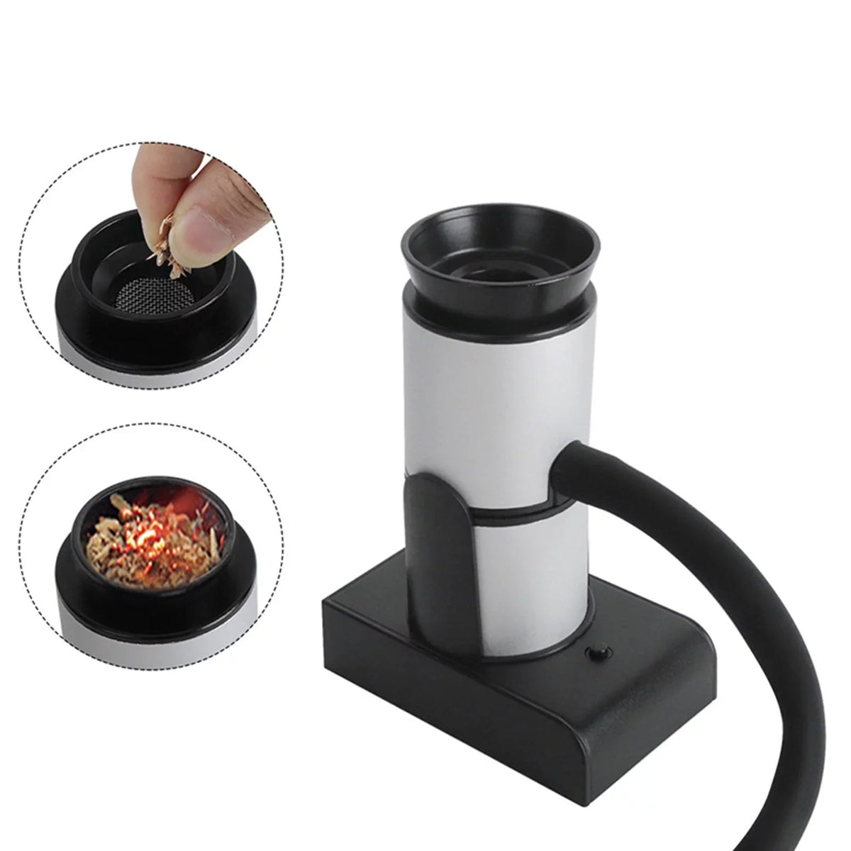 Portable Food , Kitchen Smoke , Cooking Handheld Food , Cocktail Mini Smoke Infuser Food for Meat BBQ
