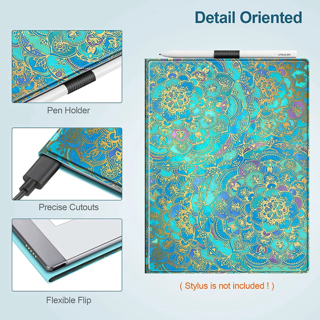 Slim Case for Remarkable 2 Digital Paper Tablet 10.3 inch (2020 Released) - Premium PU Leather Lightweight Book