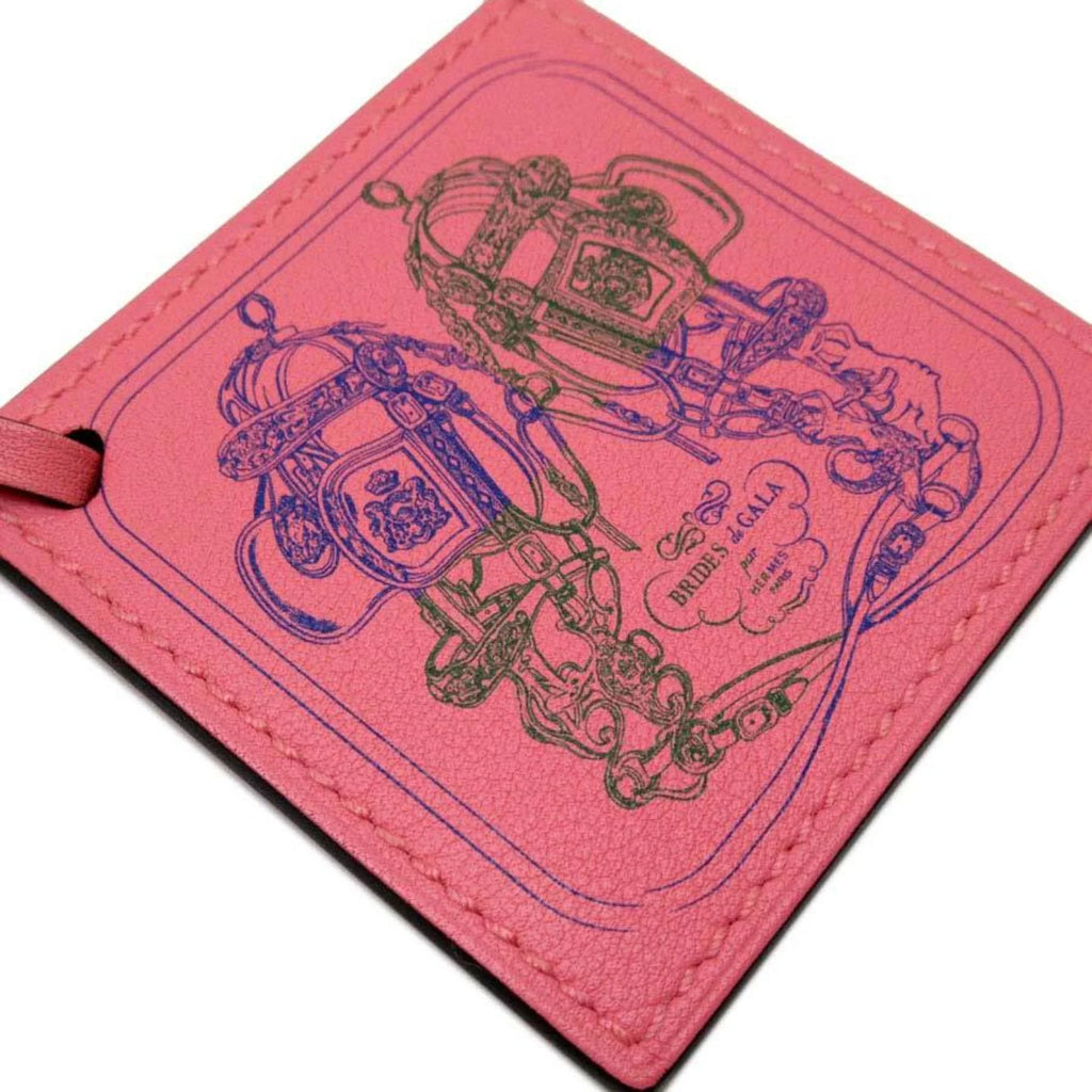 Pre-Owned Hermes HERMES Charm Carenano Roseete Vaud Swift (Like New)