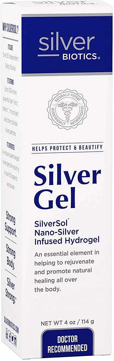 n Biotech Labs Silver Biotics Silver Gel Ultimate Skin & Body Care 4 oz