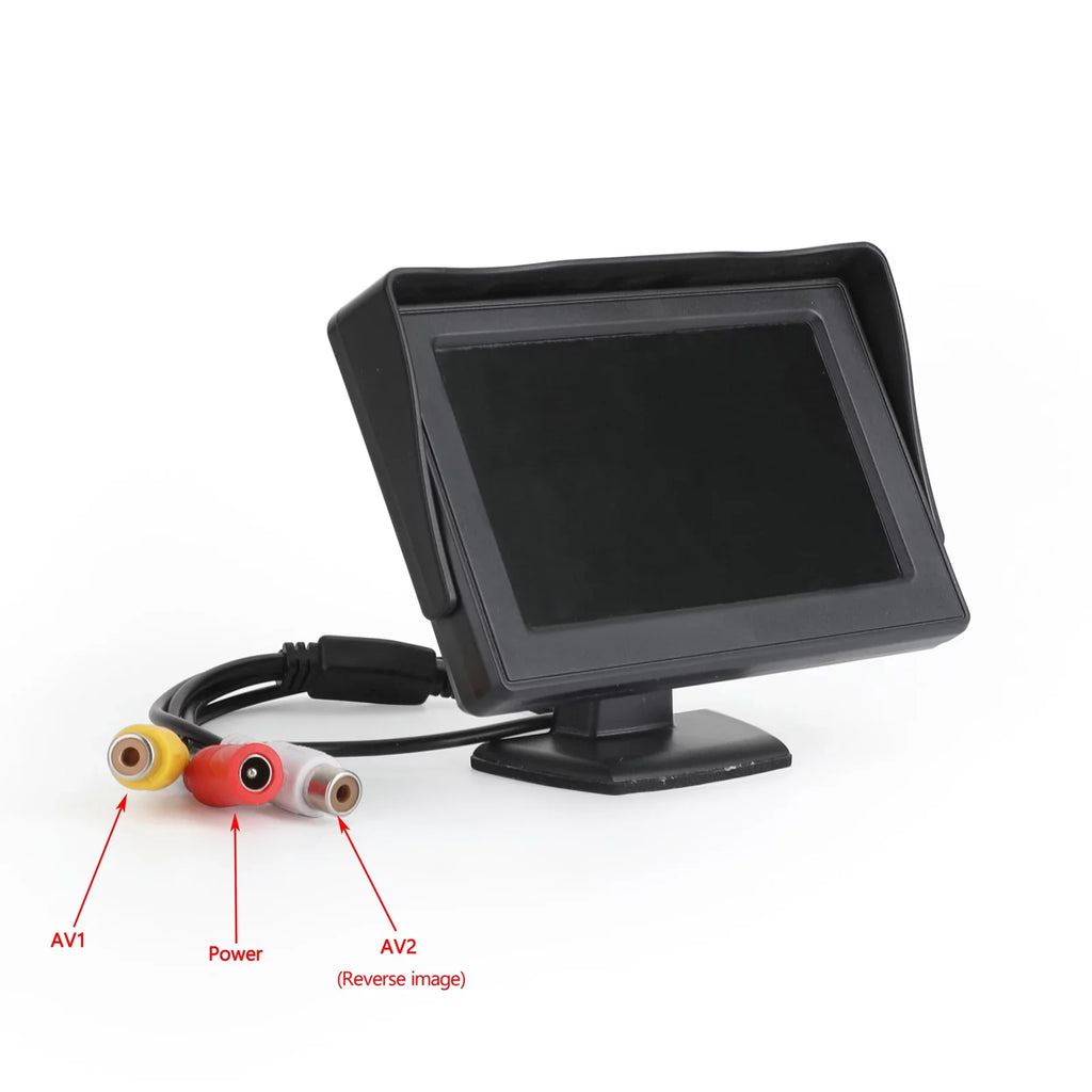 4.3" TFT LCD Car MonitorRear View HD Camera Display Reverse Monitor NTSC PAL