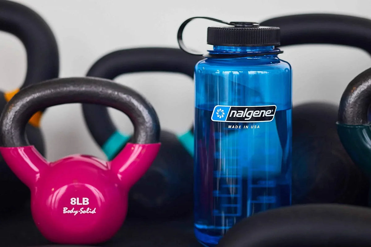 Nalgene Sustain Tritan BPA-Free Water Bottle Made with Composition Derived from 50% Plastic Waste, 32 OZ, Wide Mouth
