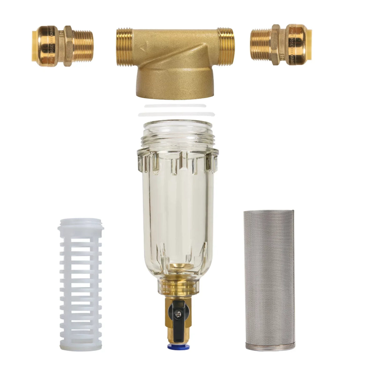 Watflow Spin Down Sediment Filter, Whole House Water Filter, Sediment Water Filter, Home Water Filter, 100 Micron