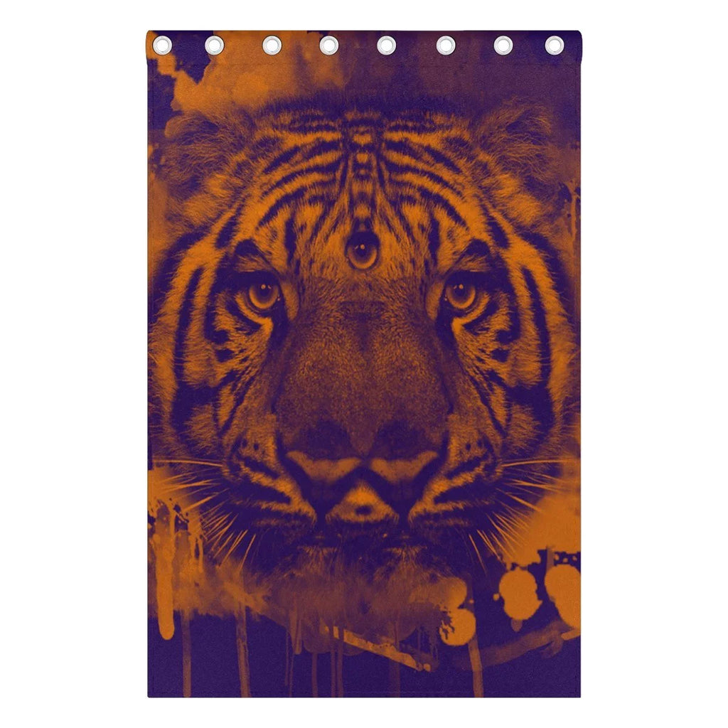 POPCreation Trippy Tiger Window Curtain Blackout Curtains Darkening Thermal Blind Curtain for Bedroom Living Room,2 Panel (52Wx84L Inches)