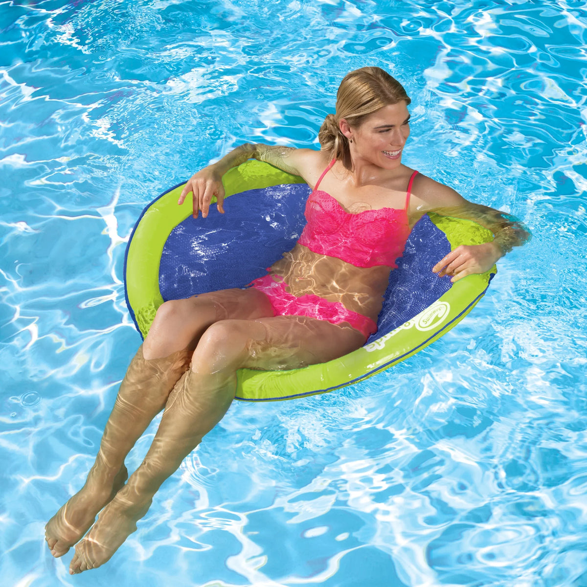 SwimWays Spring Float Papasan - Mesh Float for Pool or Lake (Style May Vary)
