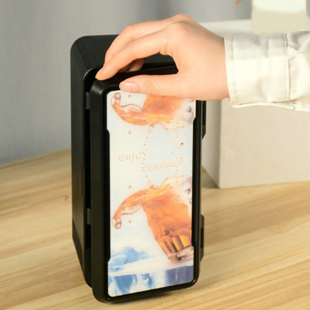 Personal Mini USB Fridge , coffee with water Milk and Warmer, Makeup Fridge, for Home Bedroom Office Car Dorm