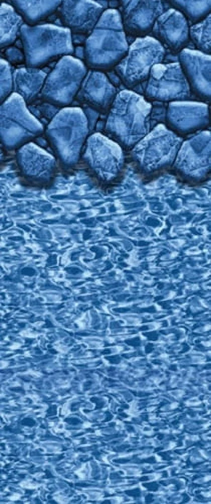 SmartLine Unibead Liner for 18' Round Swimming Pool | 54" Height | 25 Gauge | Boulder Swirl