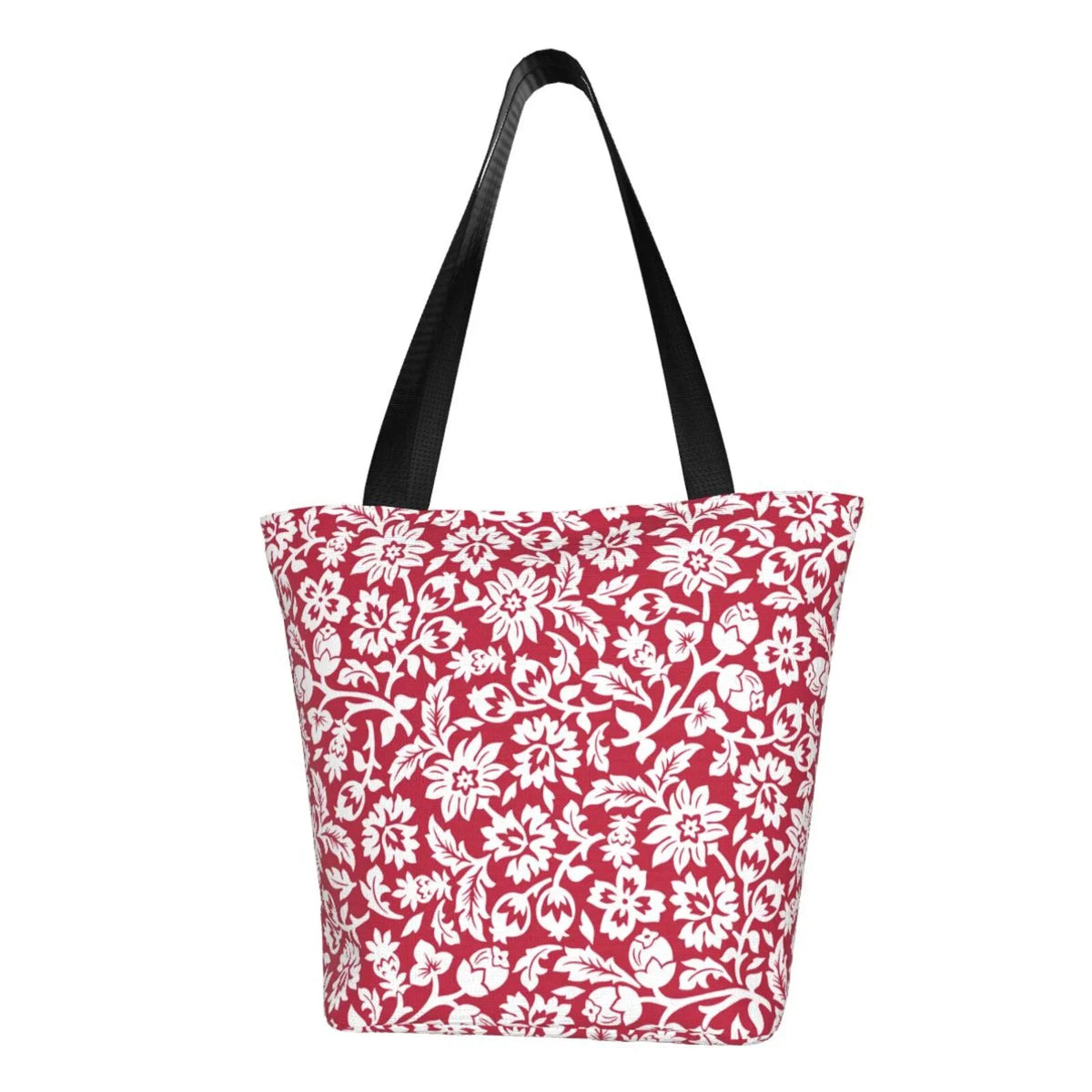 Lukts Red Flowers Tote Bag,Shoulder Bag Women'S Hobos Handbags Large Capacity Shopping Bag