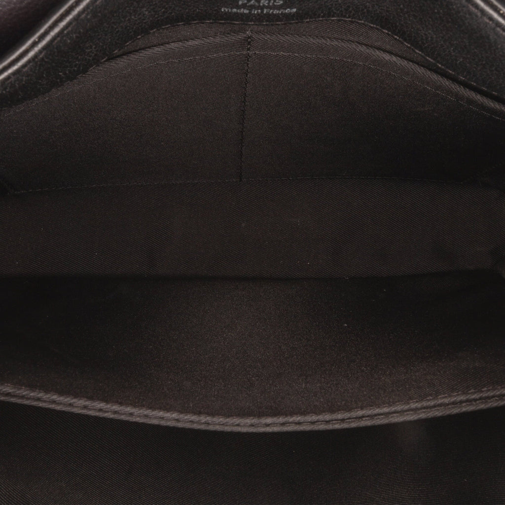 Pre-Owned Authenticated Louis Vuitton Eyelet LockMe II Calf Leather Gray Satchel Unisex (Good)