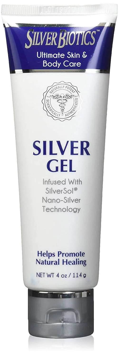 n Biotech Labs Silver Biotics Silver Gel Ultimate Skin & Body Care 4 oz