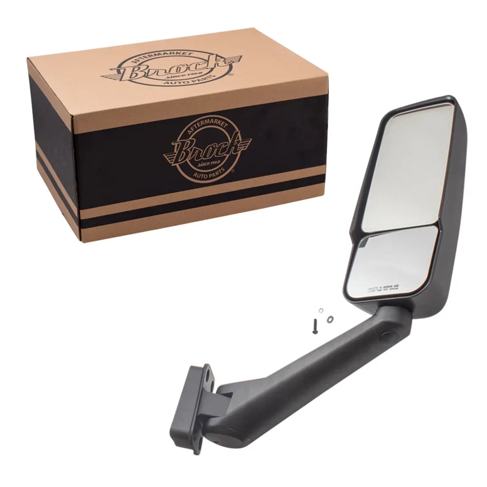 Brock Replacement Passenger Manual Side View Door Mirror Compatible with 2003-2009 Kodiak Topkick Truck 25886101