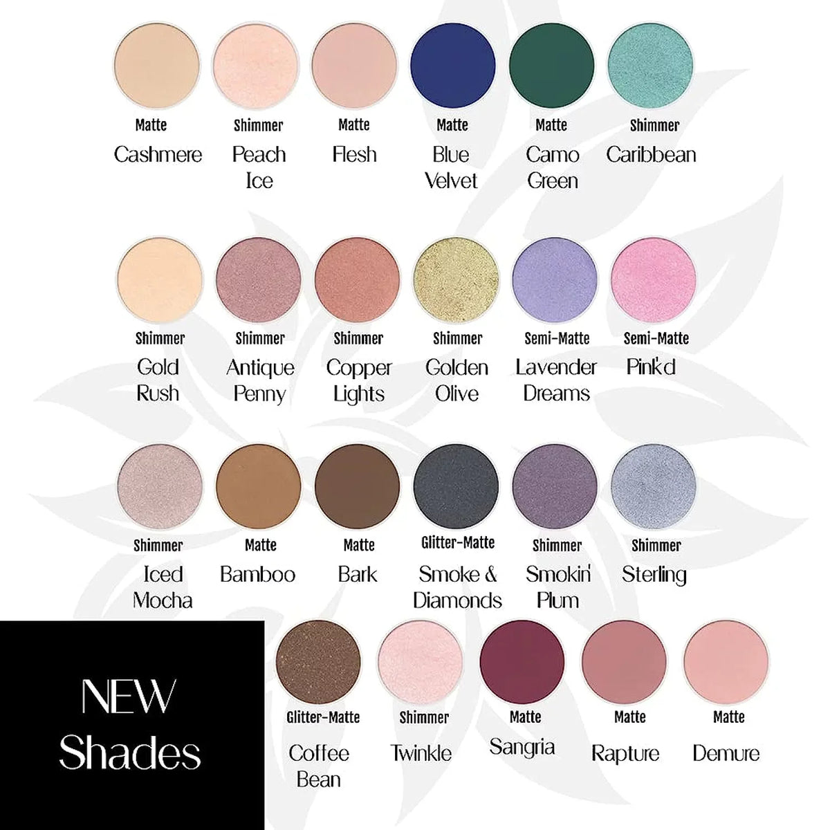BaeBlu Hypoallergenic Eyeshadow Organic 100% Natural Finely Pressed Velvety Smooth Powder, Made in , Cashmere