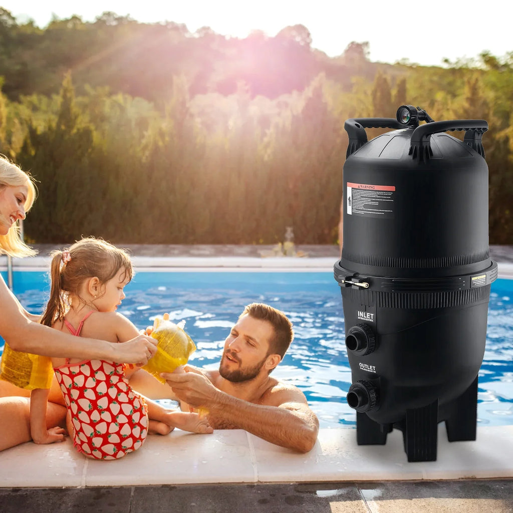SKYSHALO 325Sq.Ft Pool Cartridge Filter In/Above Ground Swimming Pool Filtration