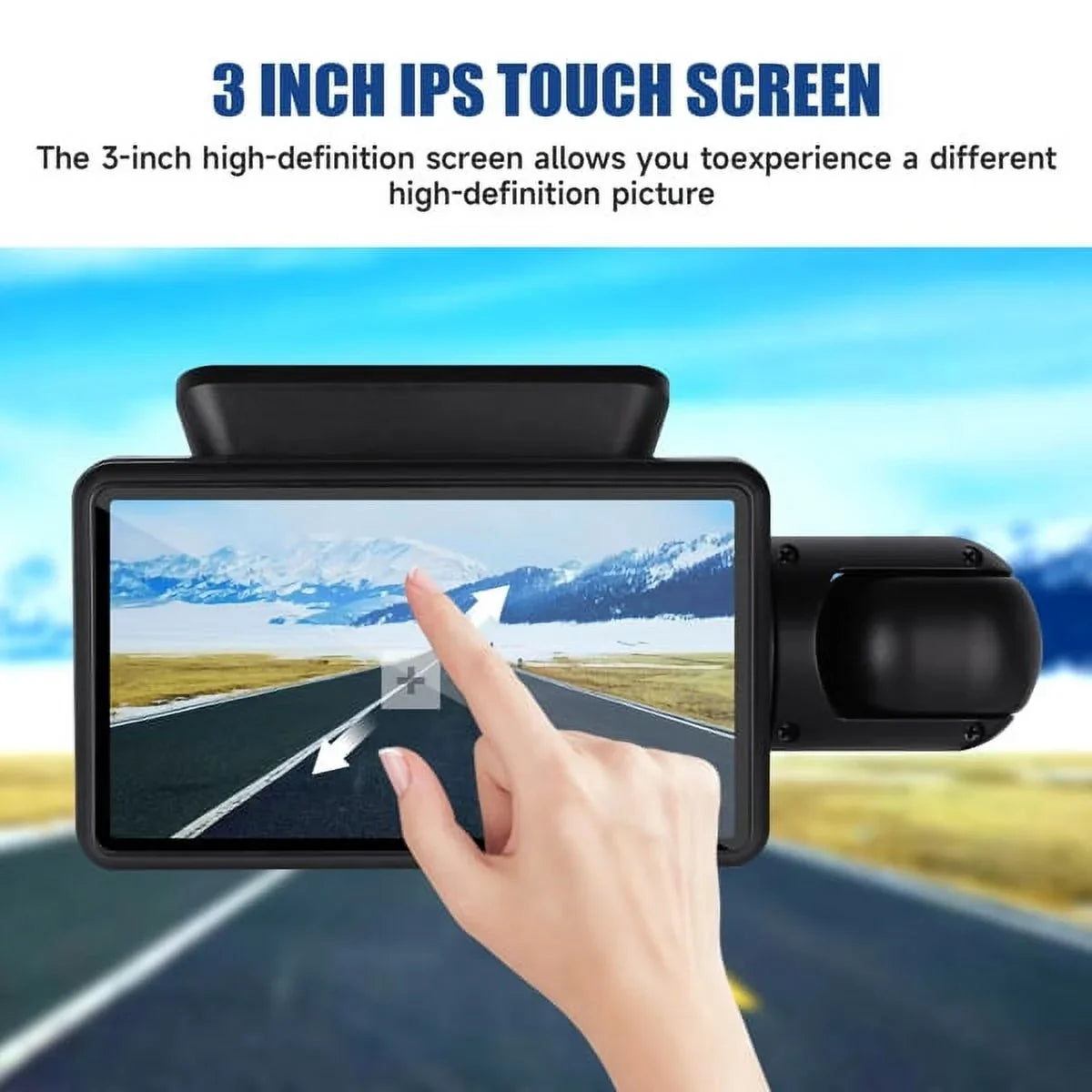 SYTHERS 1080P Dash Cam Night Vision Dash Camera Front and Rear 170° Wide Angle Loop Recordin G-Sensor