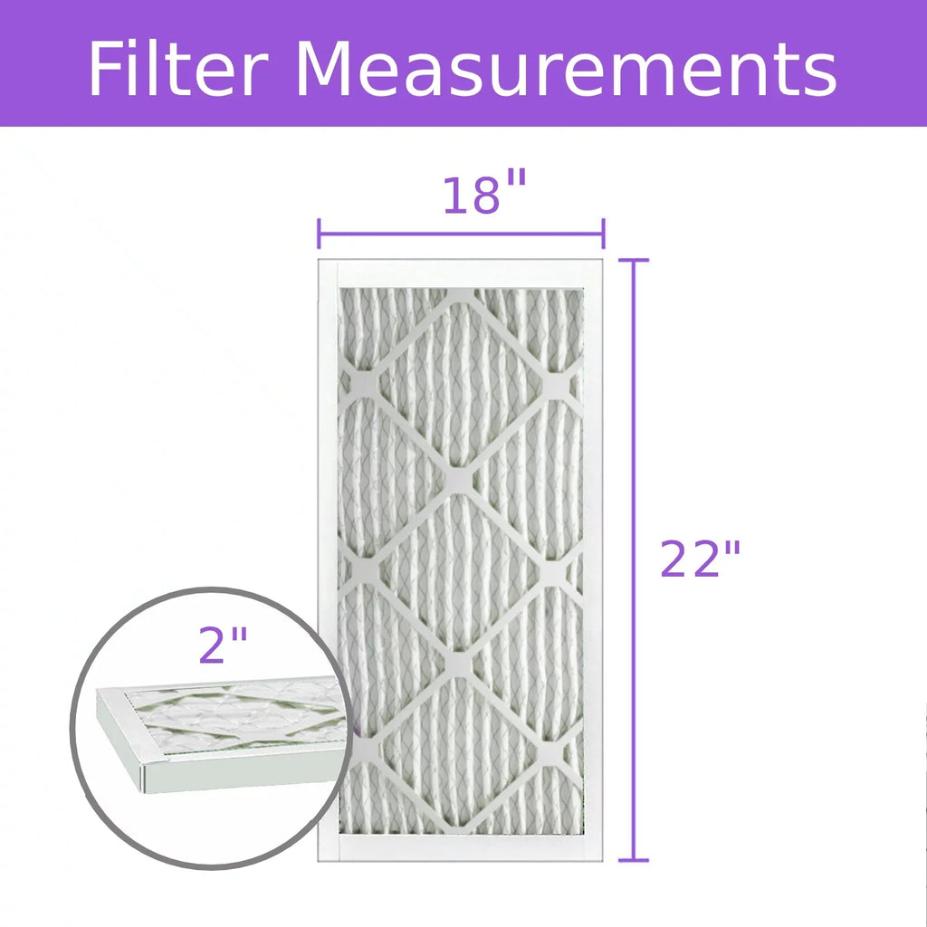 18x22x218x22x2, Purolator DMK80 Extended Surface Pleated Air Filter, Mechanical MERV 8, (6 Pack)