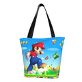 Super Mario Animated Women's Tote Bag Large Capacity Shoulder Handbag For Travel Beach Shopping Business Work School