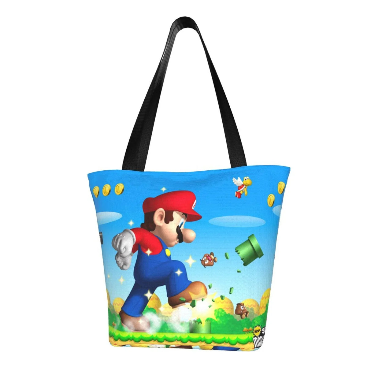 Super Mario Animated Women's Tote Bag Large Capacity Shoulder Handbag For Travel Beach Shopping Business Work School