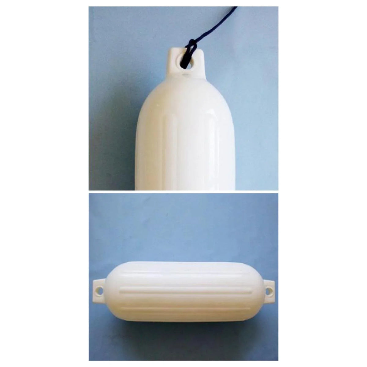 Vessel Ribbed Inflatable Craft Bumpers for Bass Craft Fishing Vessel White