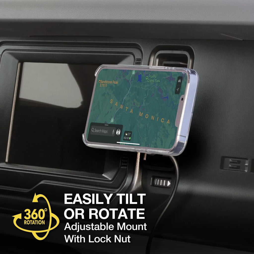 Scosche MPQ5DV-SP1 Dash/Vent Magnetic Wireless Charging Mount Compatible W/ MagSafe iPhone, Galaxy
