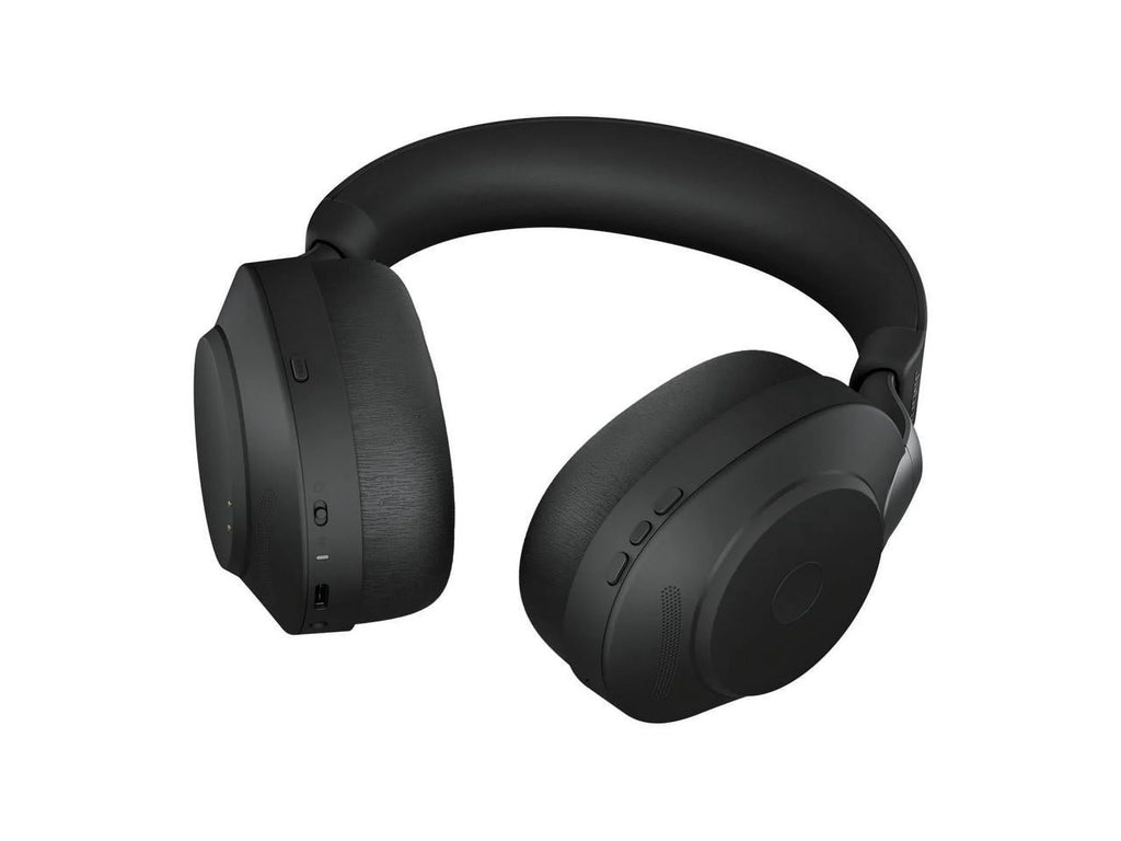 Jabra Evolve2 85 UC Wireless Headphones with Link380a, Stereo, Black - Wireless Bluetooth Headset for Calls and Music, 37 Hours of Battery Life, Advanced Noise Cancelling Headphones