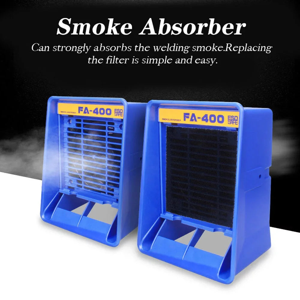 Pinnaco FA-400 Solder Iron Smoke Absorber Fume Extractor Ventilator for Soldering Workbench