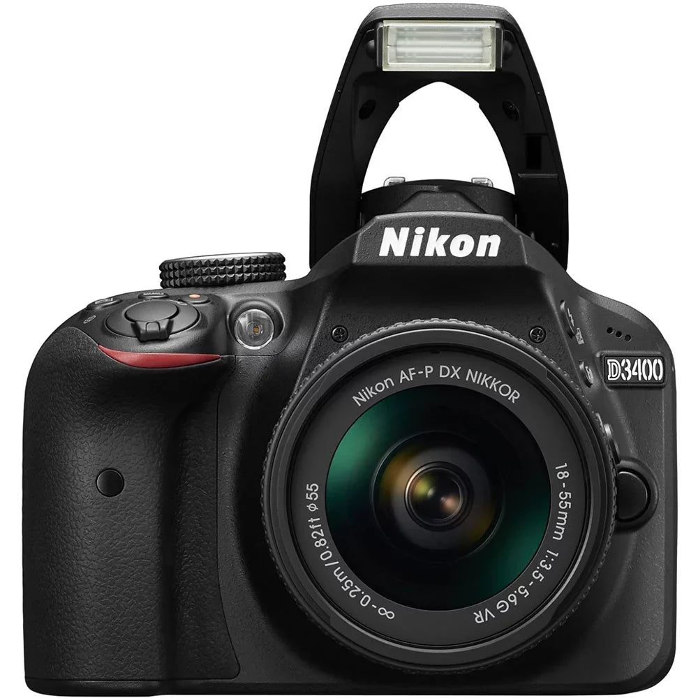 Restored Nikon D3400 24.2 MP DSLR Camera with 18-55mm VR Lens Kit 1571B (Black) (Refurbished)