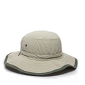 Outdoor Cap BH-600 Sunblock Explorer Hat Leather Chin Cord Khaki