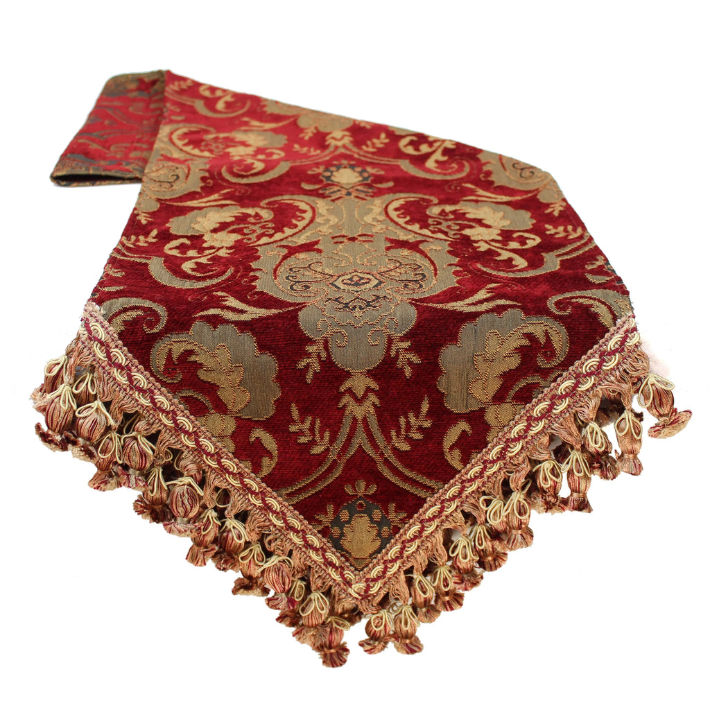 Sherry Kline China Art Red Luxury Table Runner