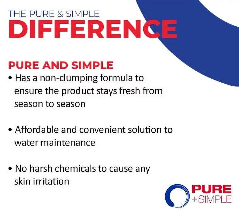Pure + Simple Weekly Water Care for Swimming Pools - 10 LB Pail