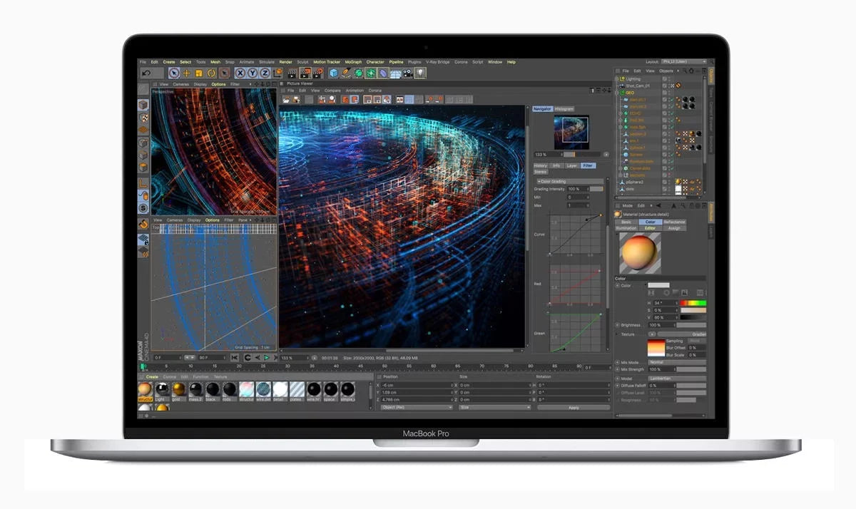 Excellent Grade Macbook Pro 13.3-inch (Retina, Silver, Touch Bar) 2.8Ghz Quad Core i7 (2019) MV992LL/A 256GB SSD 16GB Memory 2560x1600 Display Mac OS Big Sur Power Adapter Included
