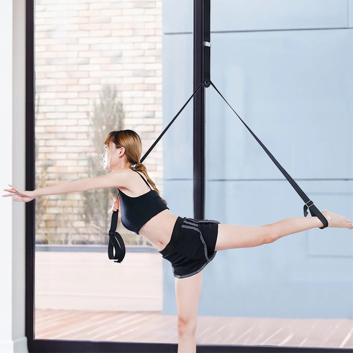 PMUYBHF Leg Stretcher, Door Flexibility & Stretching Leg Strap Great for Ballet Cheer Dance Gymnastics or Any Sport Leg Stretcher Door Flexibility Trainer Premium Stretching Equipment