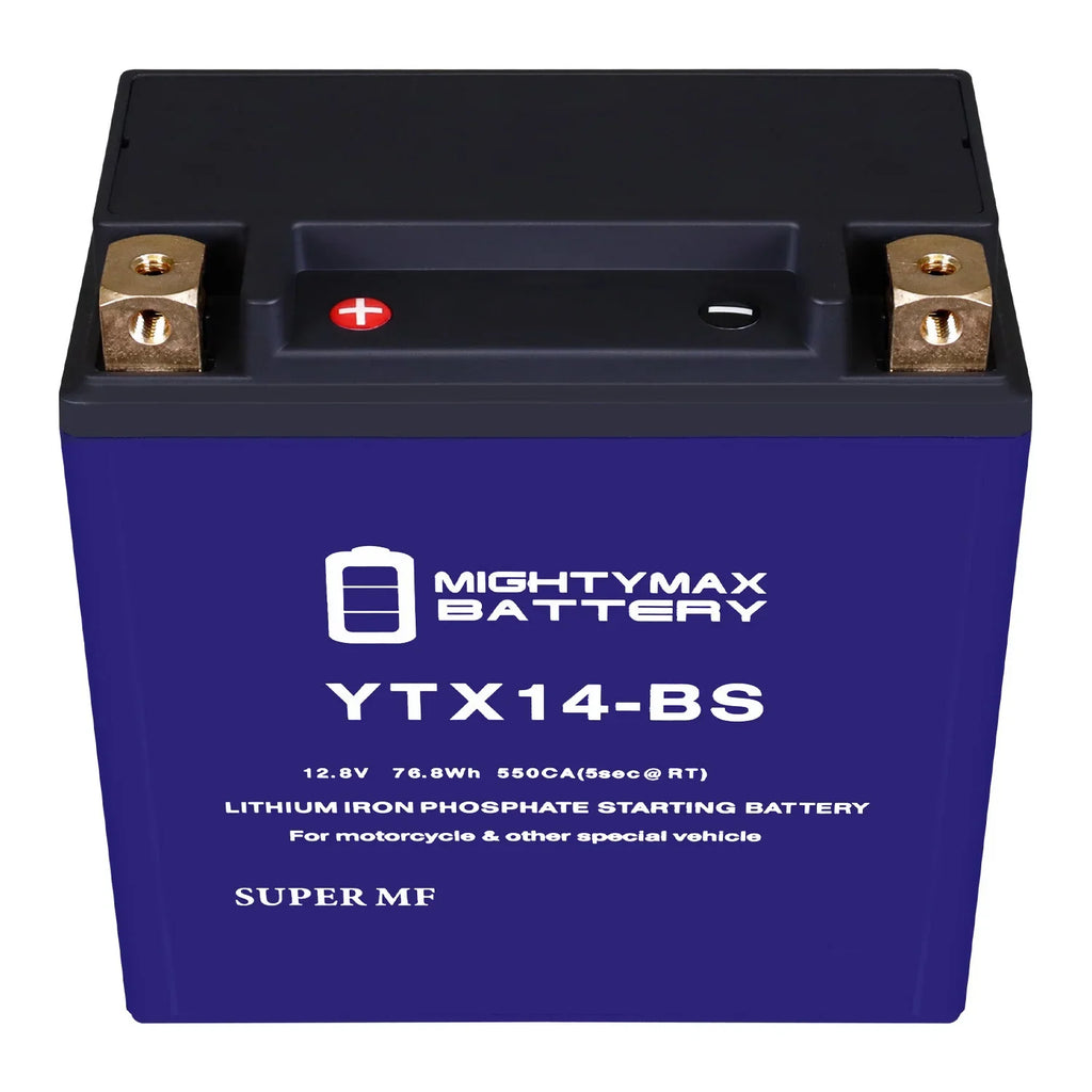 YTX14-BS Lithium Replacement Battery Compatible with Moto Guzzi 750 V7 III Carbon Shine 18