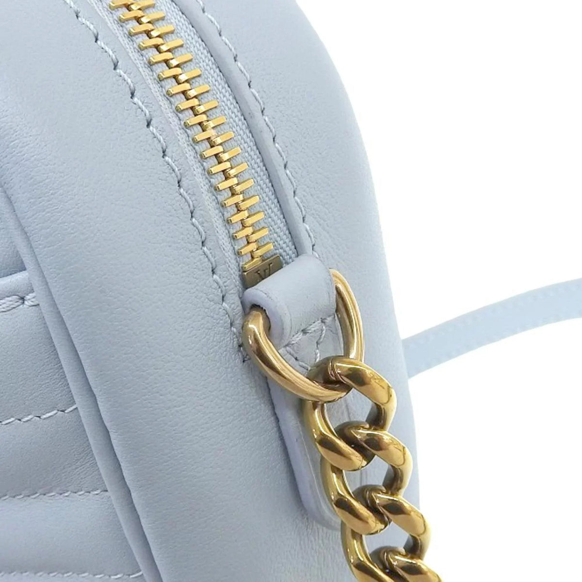 Pre-Owned Louis Vuitton LOUIS VUITTON Epi New Wave Camera Bag Shoulder LV Light Blue M55329 (Like New)