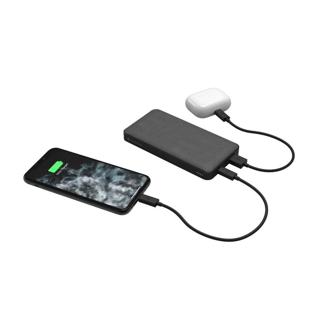 mophie Powerstation with PD Power Bank - 10,000 mAh Large Internal Battery, (1) USB-A Port and (1) 18W USB-C PD Fast Charging Input/Output Port, Travel-Friendly, Includes USB-A to USB-C Power Cord