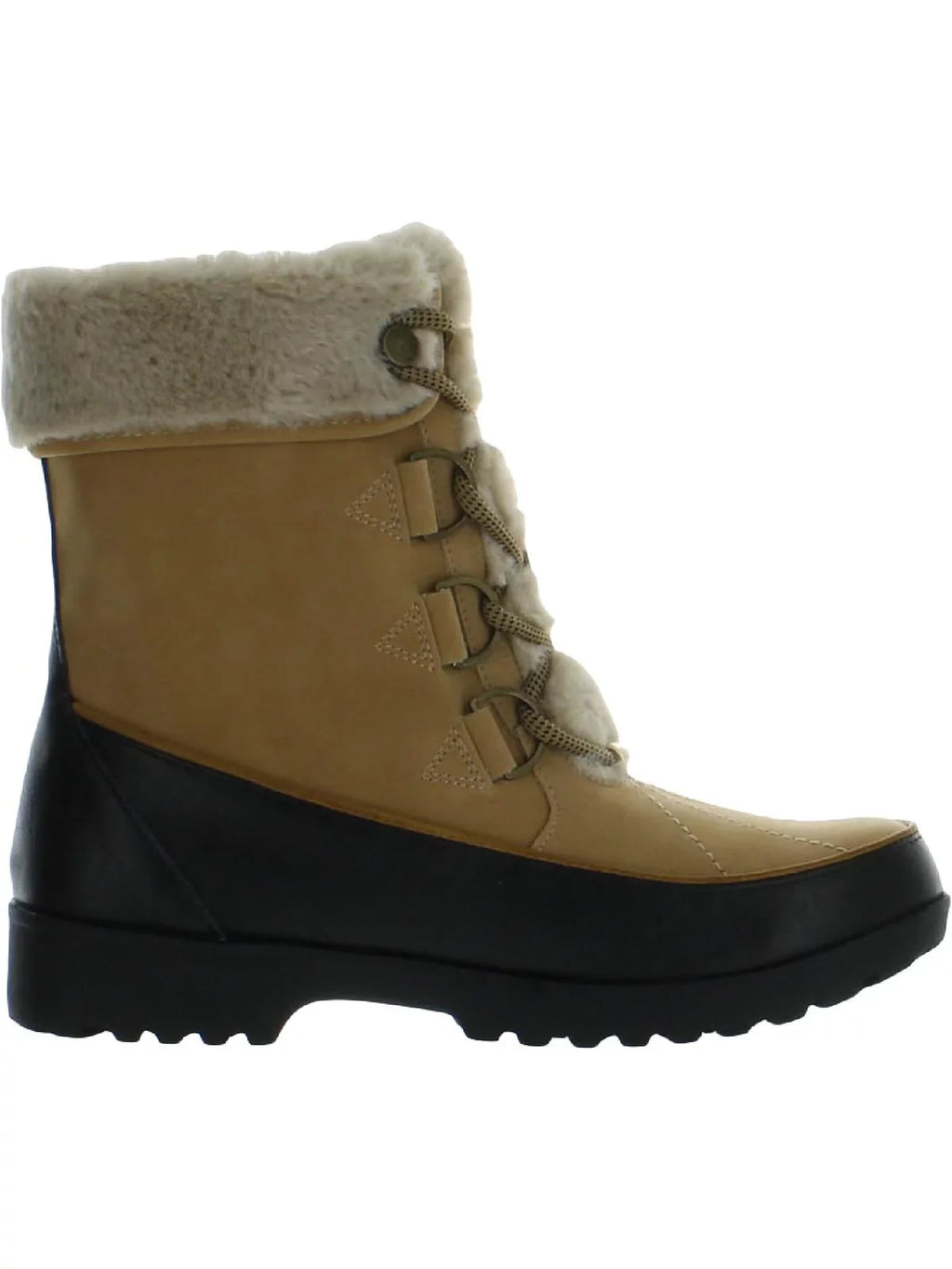 JBU by Jambu Womens Northgate Faux Leather Faux Fur Winter & Snow Boots