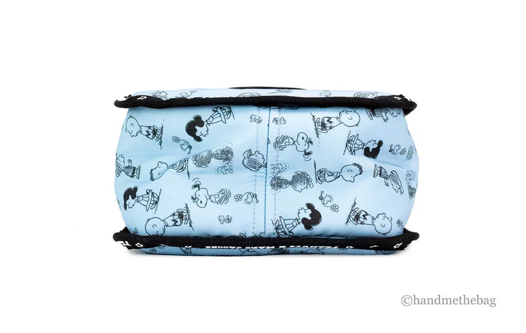 Marc Jacobs X Peanuts Air Blue Mini Puffy Nylon Tote Crossbody Bag Handbag Purse